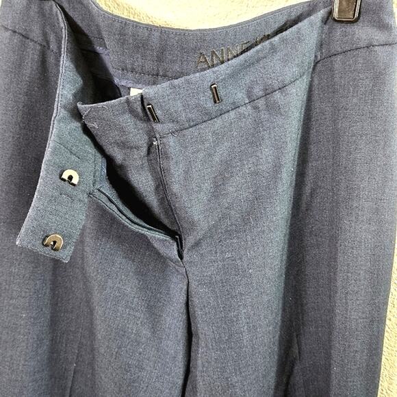Anne Klein Women's Pants Bowie Crepe Neutral Casual Size 4 Slim Fit Tapered Leg - Picture 4 of 11